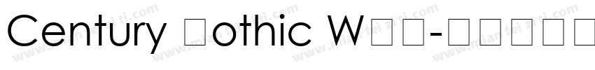Century Gothic WGL字体转换